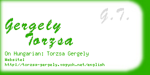 gergely torzsa business card